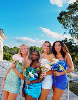 Students at Lucy Beckham High School getting ready to attend the dance.